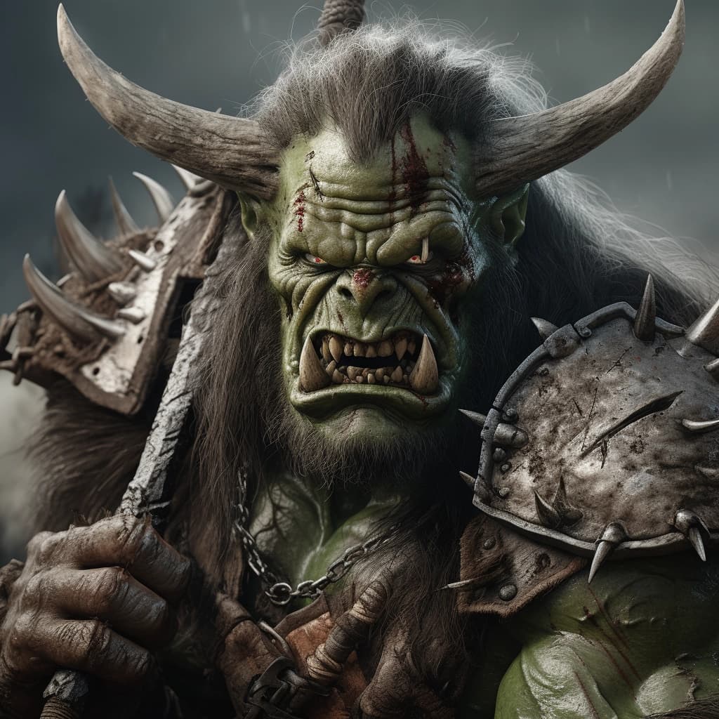 A growling ork
