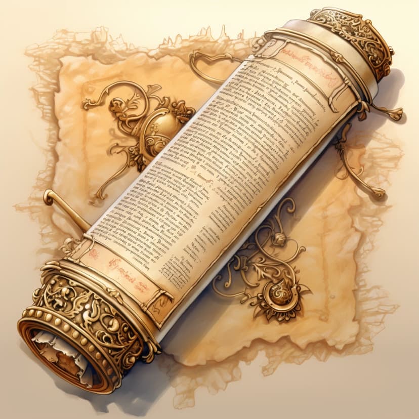 A photo of a scroll