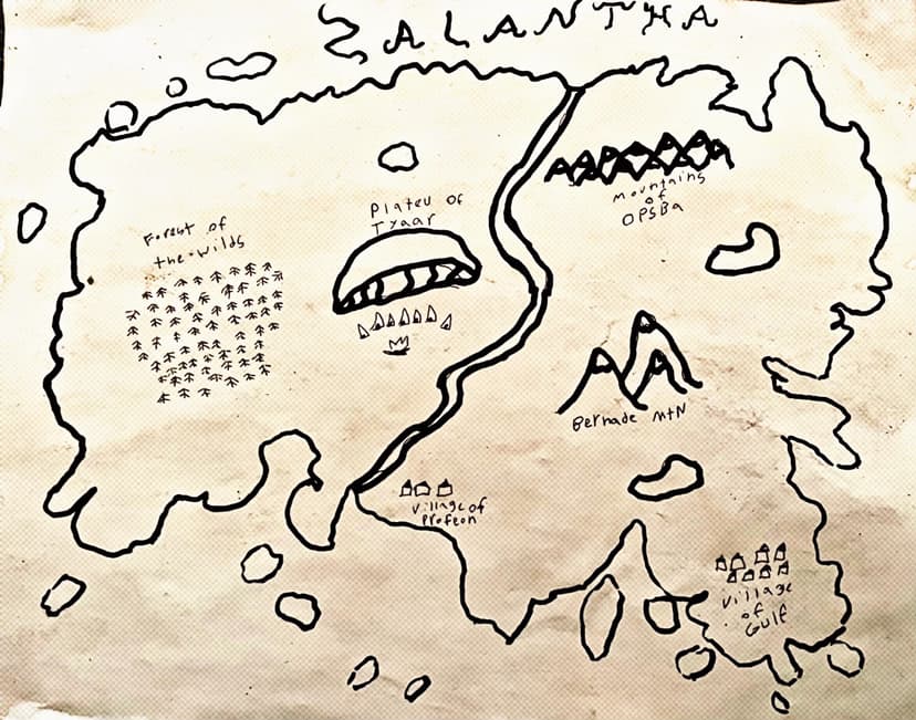 A map of Zalantha
